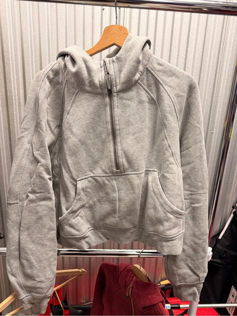 Lululemon Scuba Oversized Half-Zip Hoodie - XL/XXL - Heathered Core Medium Grey